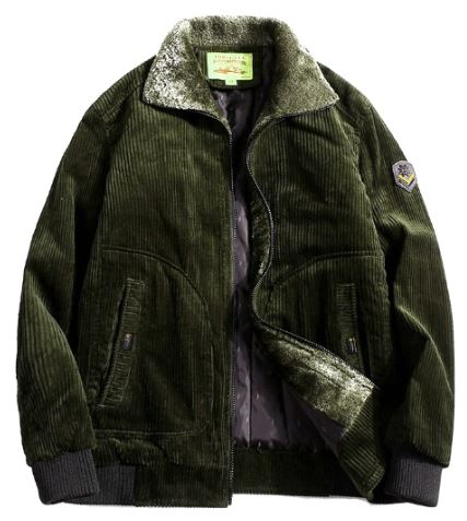Stilvolle Winter-Cordjacke Für Männer – Taviero