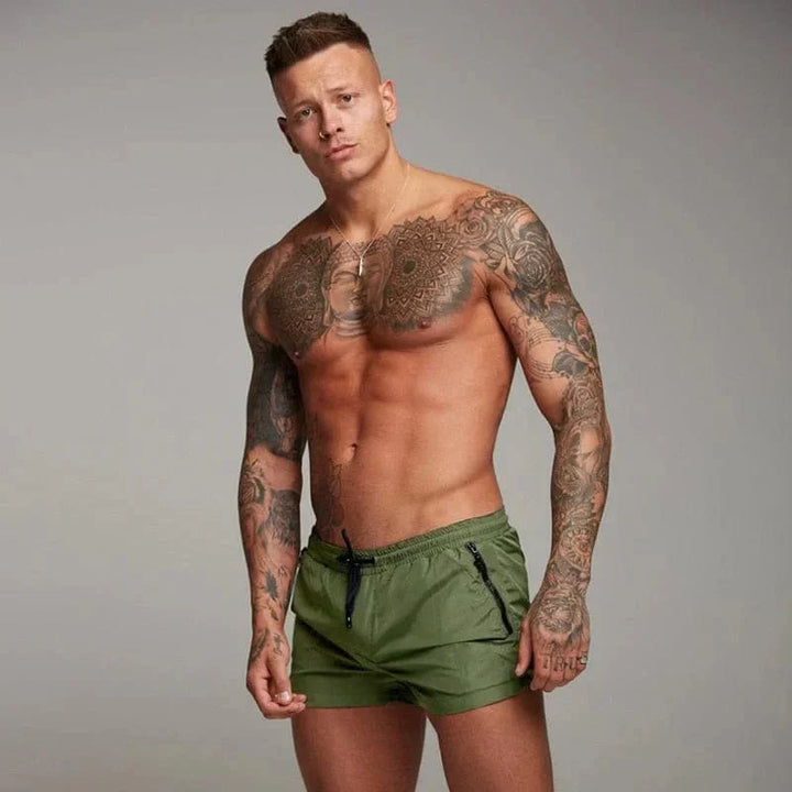 Echoarchiv | Kurze Badeshorts für Männer mit Tasche