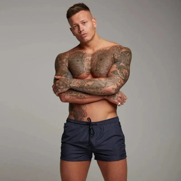 Echoarchiv | Kurze Badeshorts für Männer mit Tasche