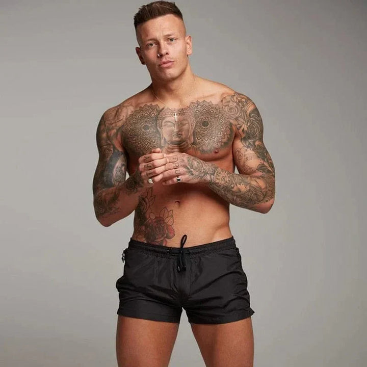 Echoarchiv | Kurze Badeshorts für Männer mit Tasche