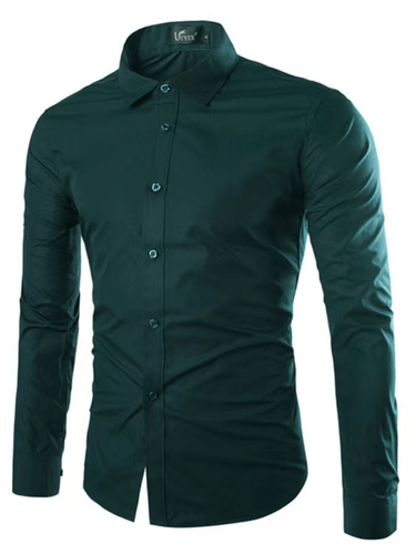 Echoarchiv | Lässiges Bügelfreies Slim Fit Herrenhemd