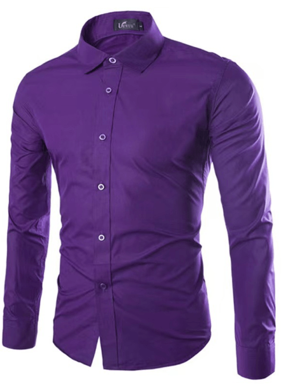 Echoarchiv | Lässiges Bügelfreies Slim Fit Herrenhemd