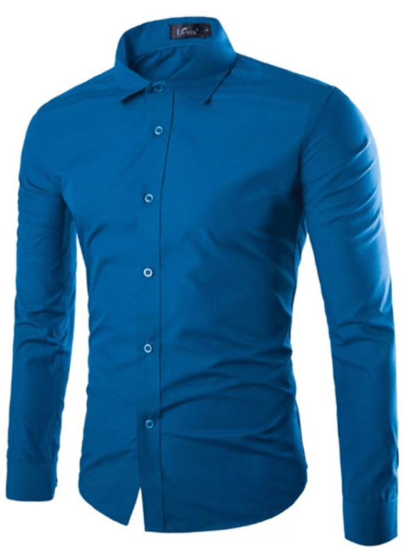 Echoarchiv | Lässiges Bügelfreies Slim Fit Herrenhemd