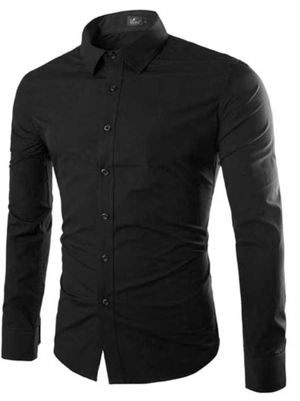 Echoarchiv | Lässiges Bügelfreies Slim Fit Herrenhemd