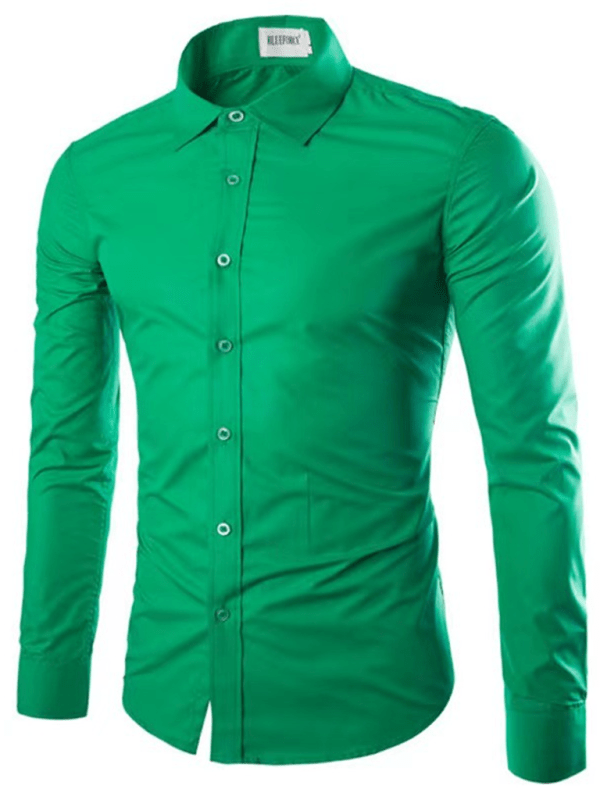 Echoarchiv | Lässiges Bügelfreies Slim Fit Herrenhemd