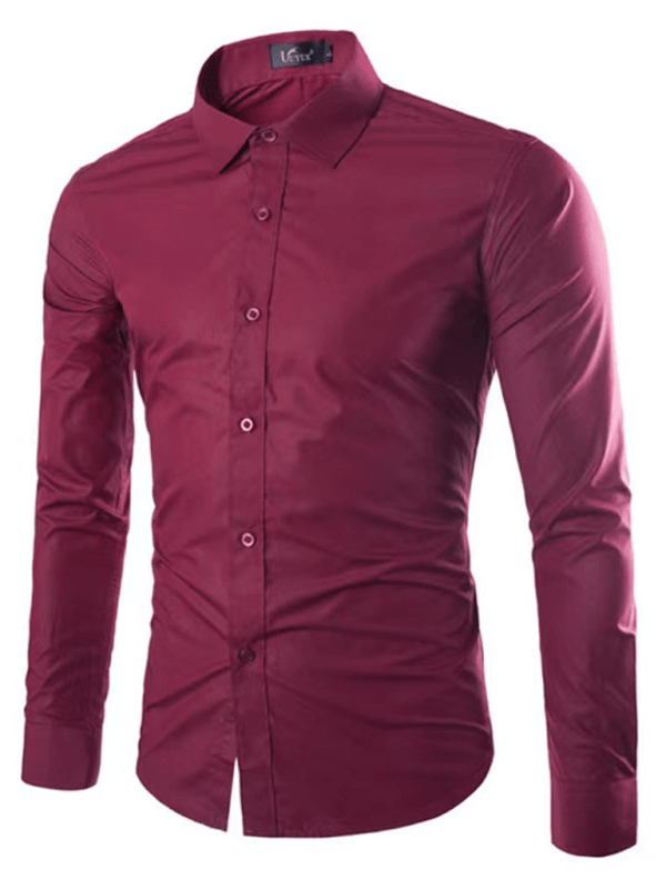 Echoarchiv | Lässiges Bügelfreies Slim Fit Herrenhemd
