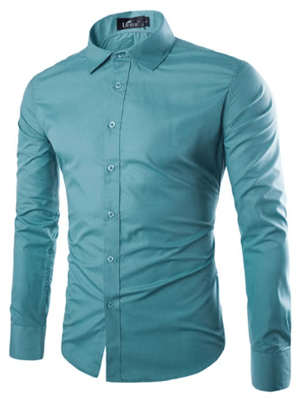 Echoarchiv | Lässiges Bügelfreies Slim Fit Herrenhemd