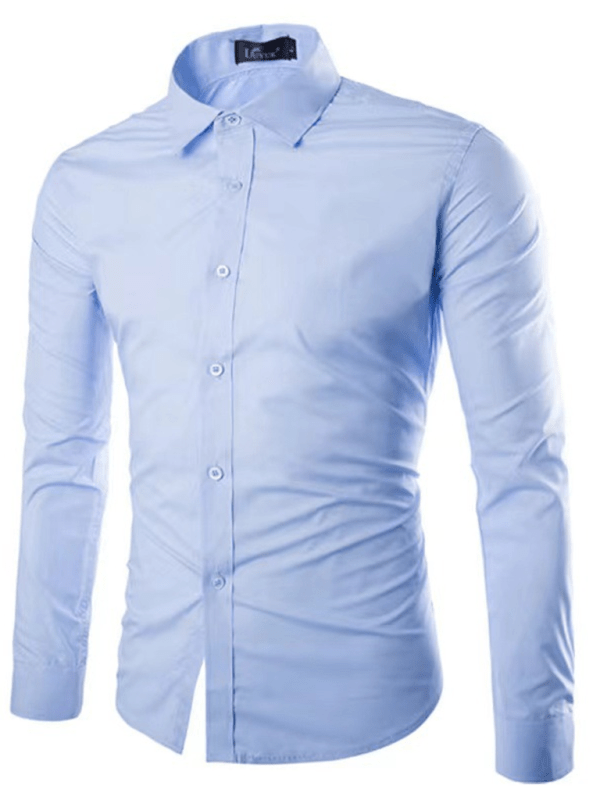 Echoarchiv | Lässiges Bügelfreies Slim Fit Herrenhemd