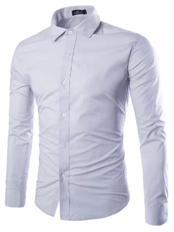 Echoarchiv | Lässiges Bügelfreies Slim Fit Herrenhemd
