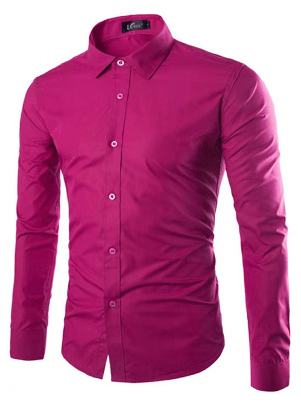 Echoarchiv | Lässiges Bügelfreies Slim Fit Herrenhemd