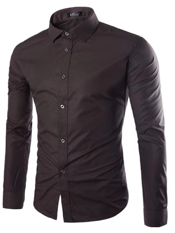 Echoarchiv | Lässiges Bügelfreies Slim Fit Herrenhemd