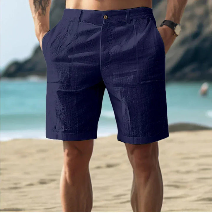 Echoarchiv | Herren Leinen Shorts für Entspannte Sommertage Atmungsaktiv, Bequem & Stilvoll