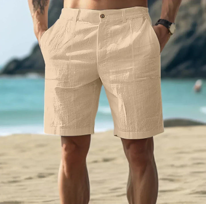 Echoarchiv | Herren Leinen Shorts für Entspannte Sommertage Atmungsaktiv, Bequem & Stilvoll