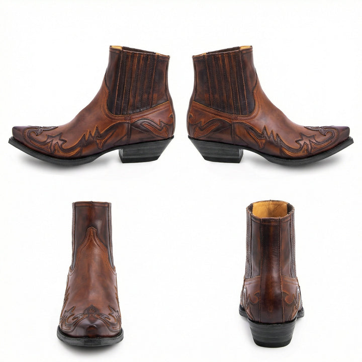 Robuste Leder-Cowboystiefel für Damen Echoarchiv