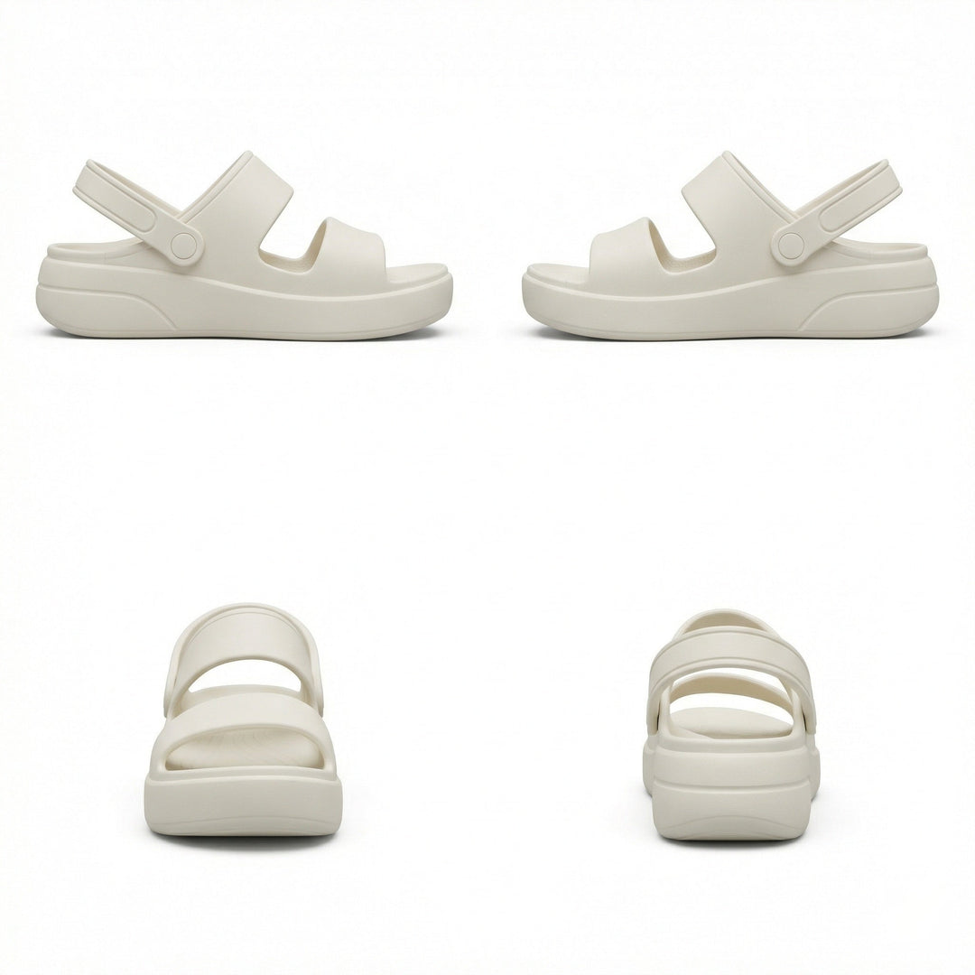 Echoarchiv | Orthopädische Sandalen Comfort Plus Pantoletten mit Doppelriemen Gepolsterte, Lässige Slip-On-Sandalen