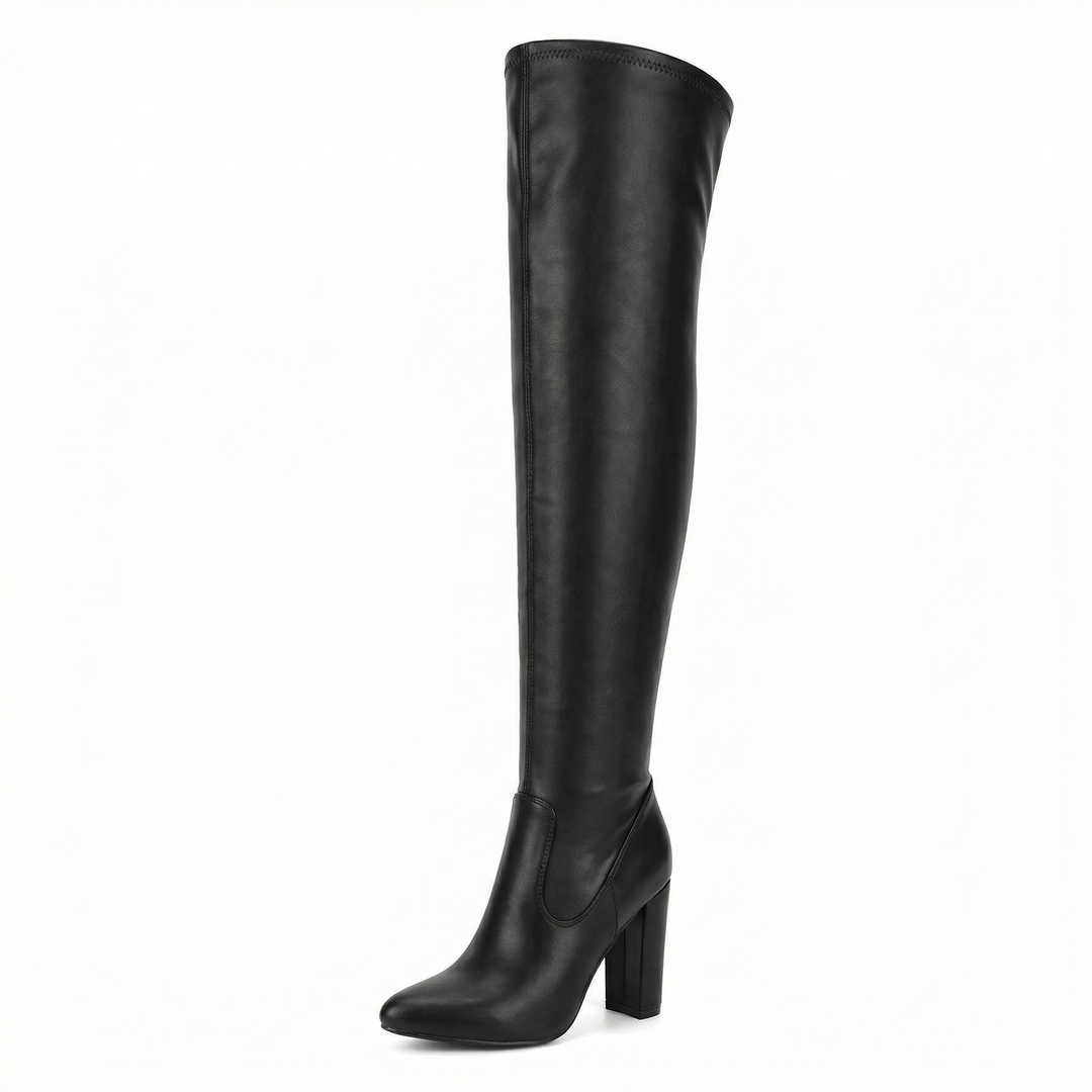 Echoarchiv | Flache Overknee-Stiefel aus für den Winter