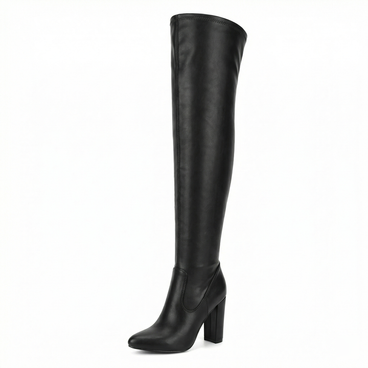 Echoarchiv | Flache Overknee-Stiefel aus für den Winter