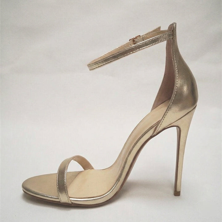 Echoarchiv | Fischmundschnalle Stiletto Absatz Hohe Absatzsandalen