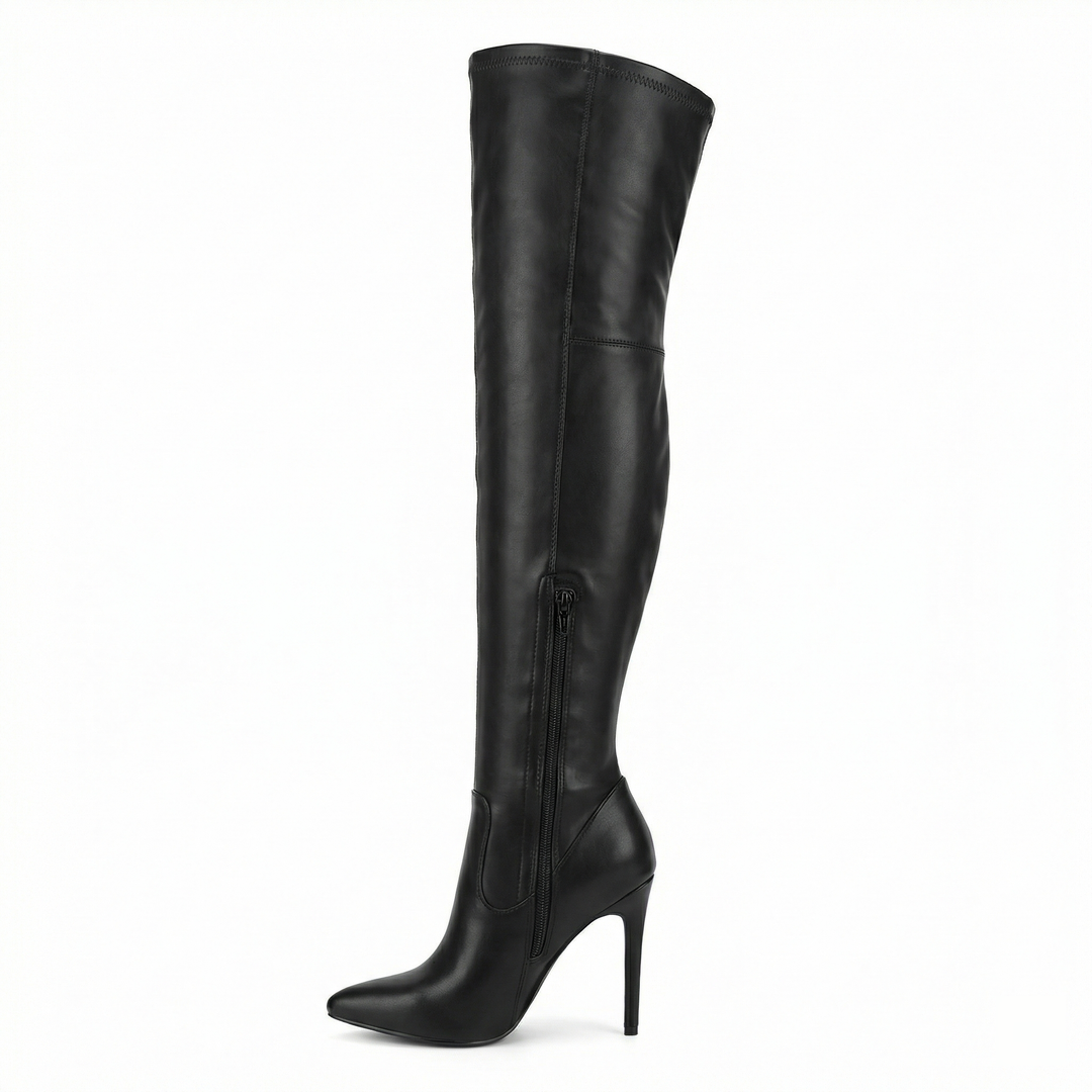 Echoarchiv | Flache Overknee-Stiefel aus für den Winter