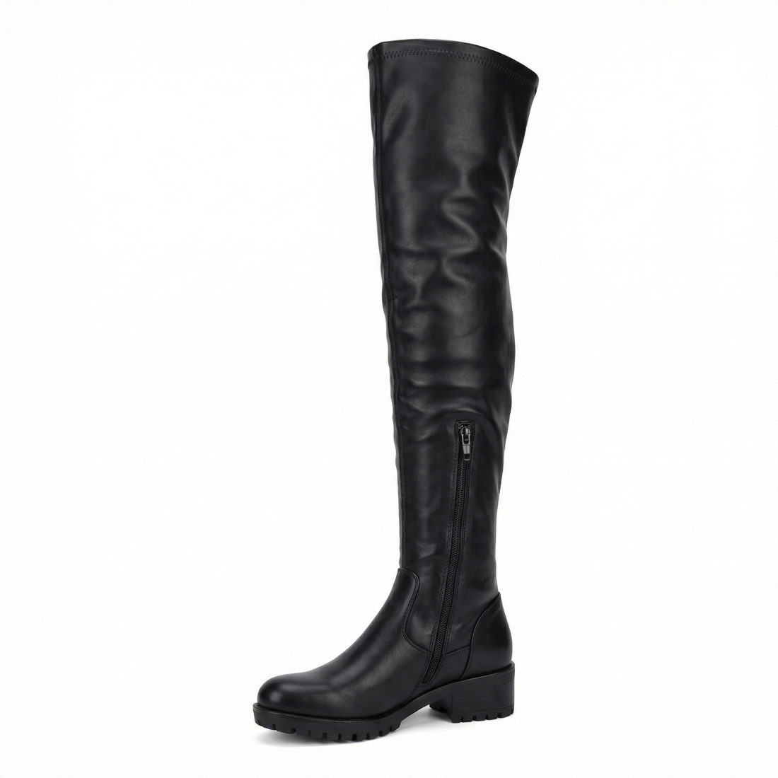 Flache Overknee-Stiefel aus für den Winter – Lioré