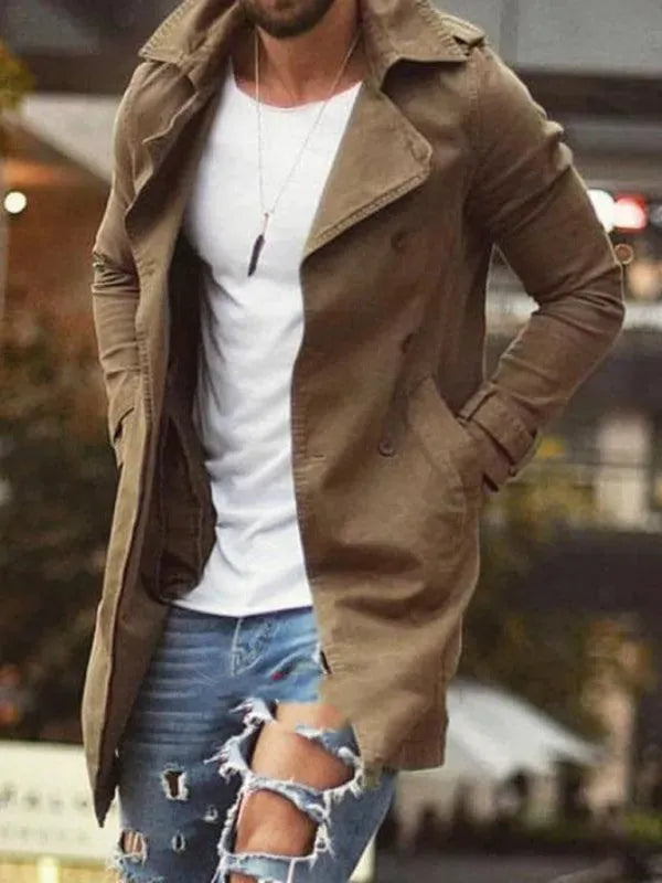 Echoarchiv | Länge Slim Fit Herren Wintermantel