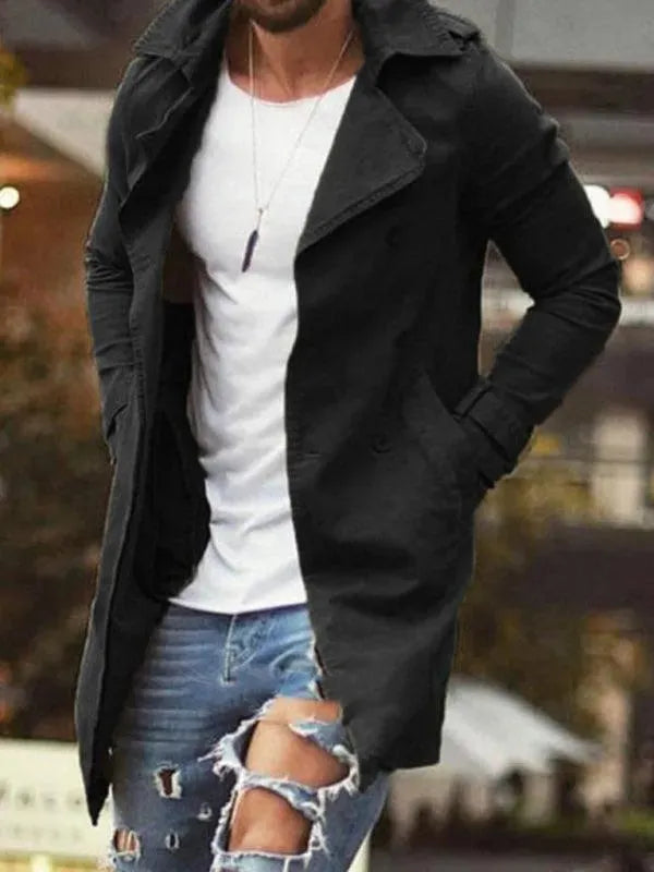 Echoarchiv | Länge Slim Fit Herren Wintermantel