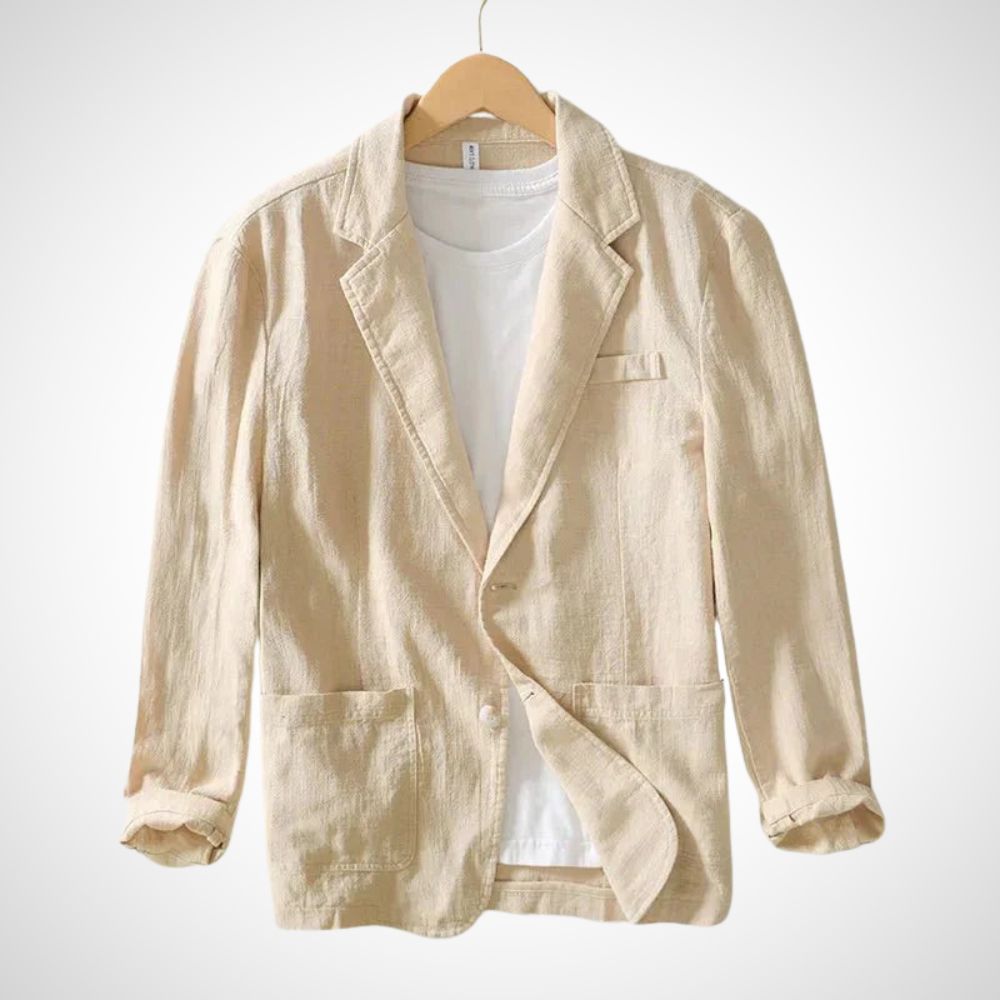Echoarchiv | Leichter Herren-Leinen-Blazer aus einer Baumwollmischung