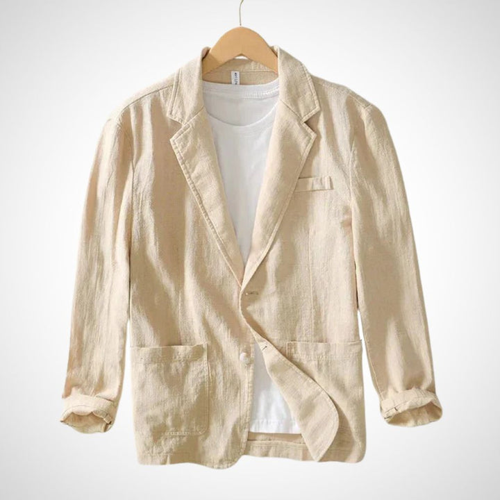 Echoarchiv | Leichter Herren-Leinen-Blazer aus einer Baumwollmischung