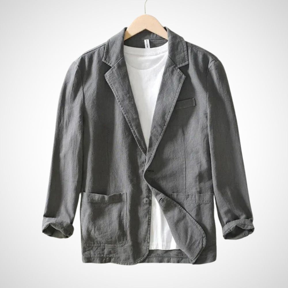 Echoarchiv | Leichter Herren-Leinen-Blazer aus einer Baumwollmischung