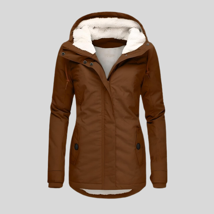 Echoarchiv | Langer Wintermantel mit Kapuze - Dicke Warme Jacke