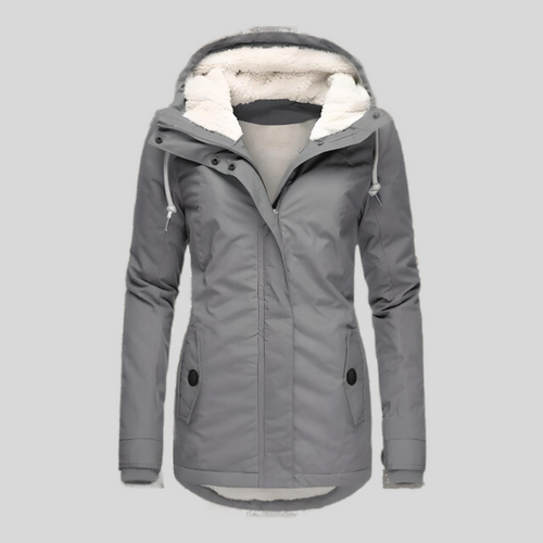 Echoarchiv | Langer Wintermantel mit Kapuze - Dicke Warme Jacke
