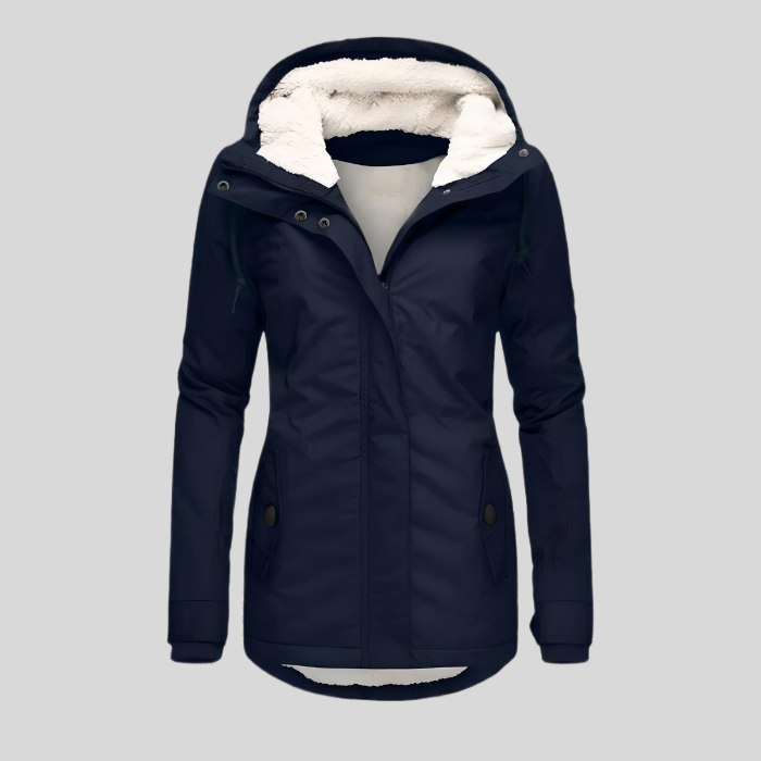 Echoarchiv | Langer Wintermantel mit Kapuze - Dicke Warme Jacke