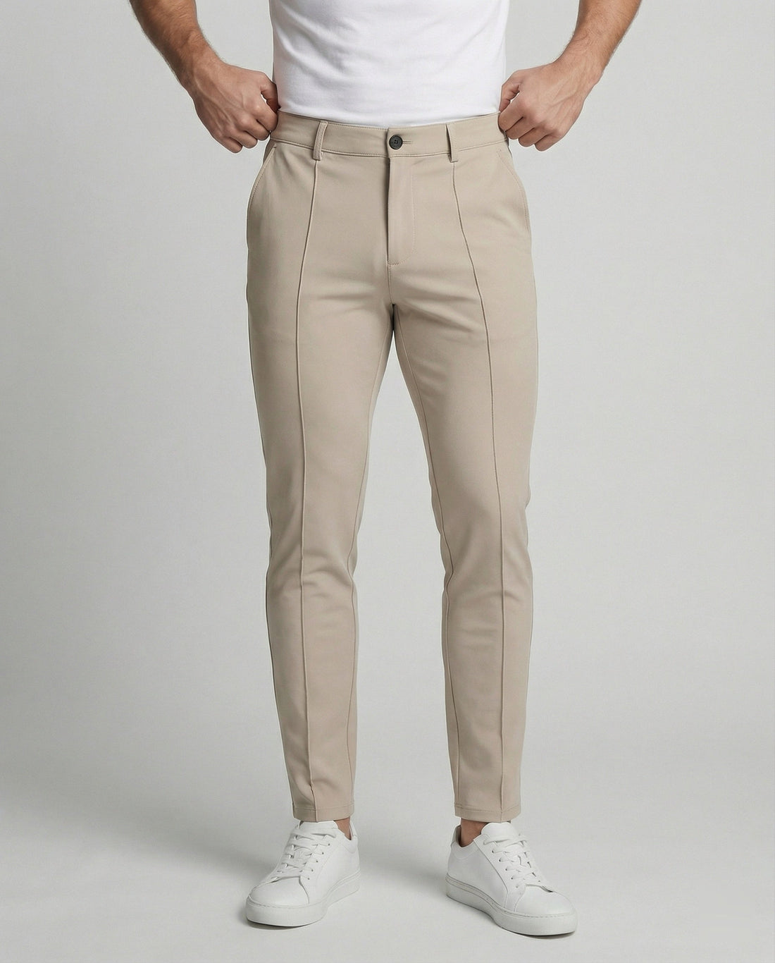 Herren Chinohose Slim Fit mit Stretch – Alveron