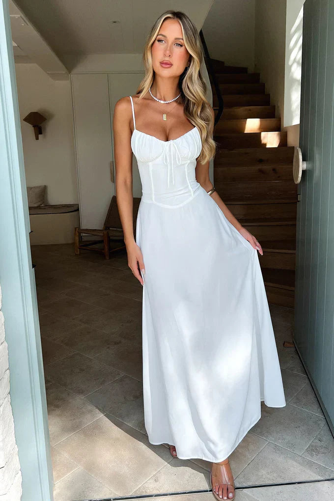 Echoarchiv | Elegantes Ärmelloses Maxikleid mit Schnürung für Frauen