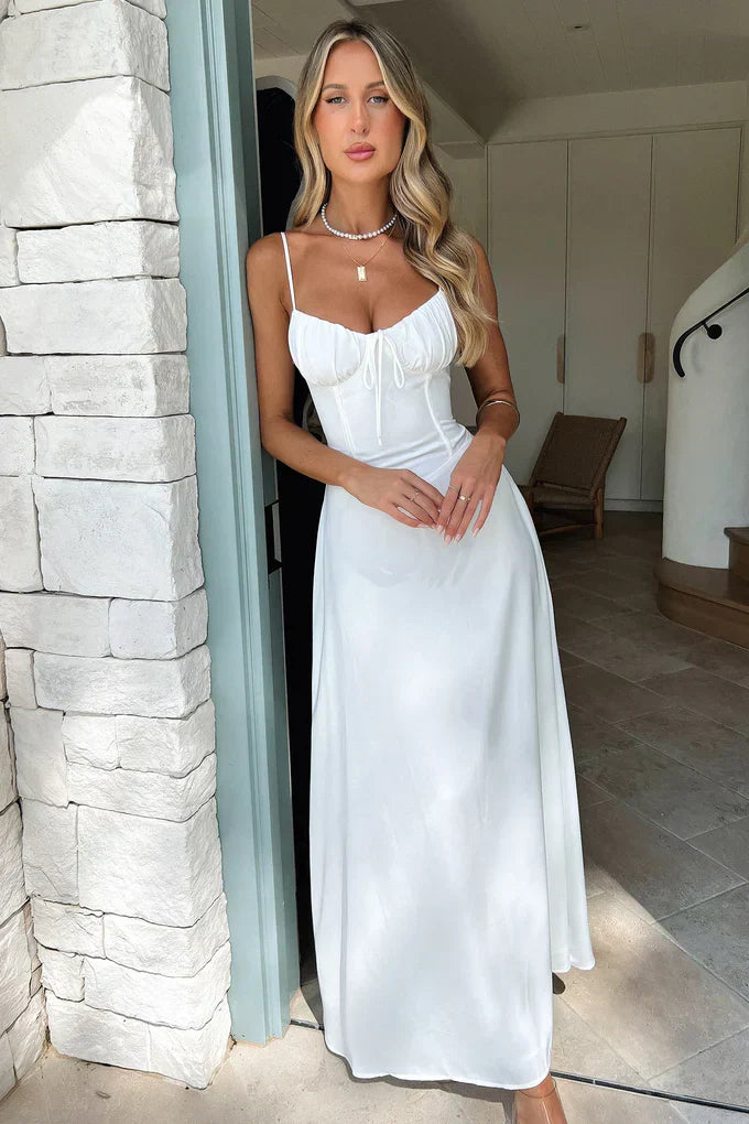 Echoarchiv | Elegantes Ärmelloses Maxikleid mit Schnürung für Frauen