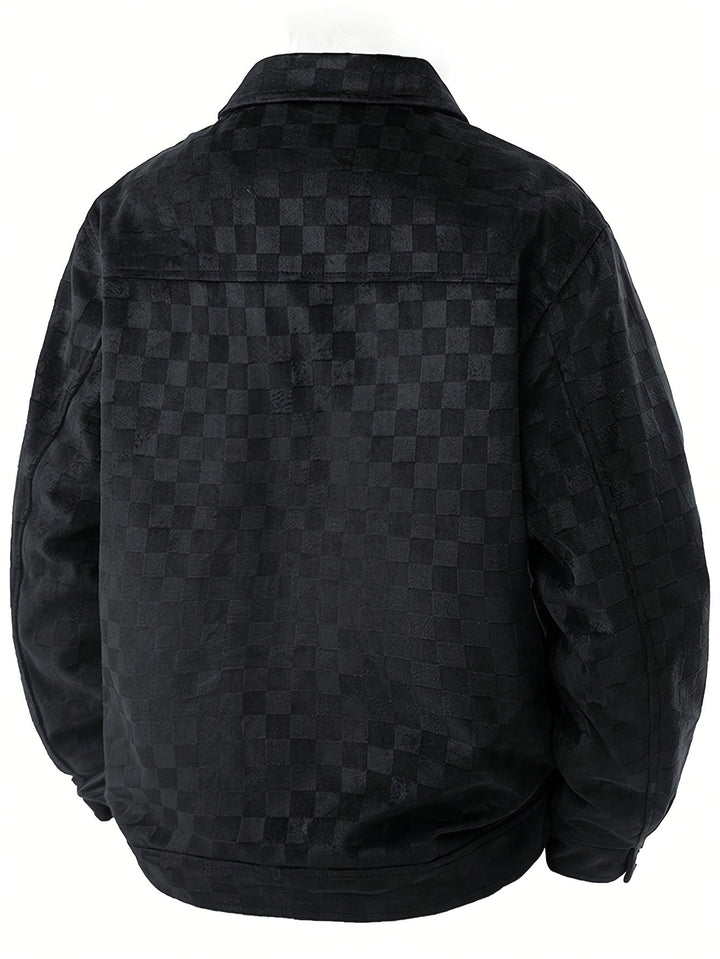 Echoarchiv | Karierte Wildlederjacke