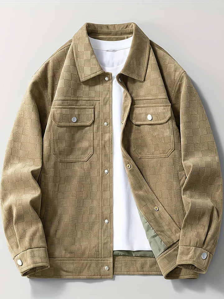 Echoarchiv | Karierte Wildlederjacke