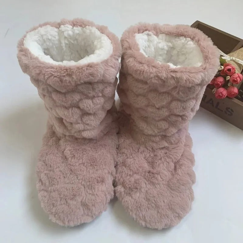 Echoarchiv | Memory Foam Hausschuhe Mit Fell Und Thermofunktion In Stiefelettengröße