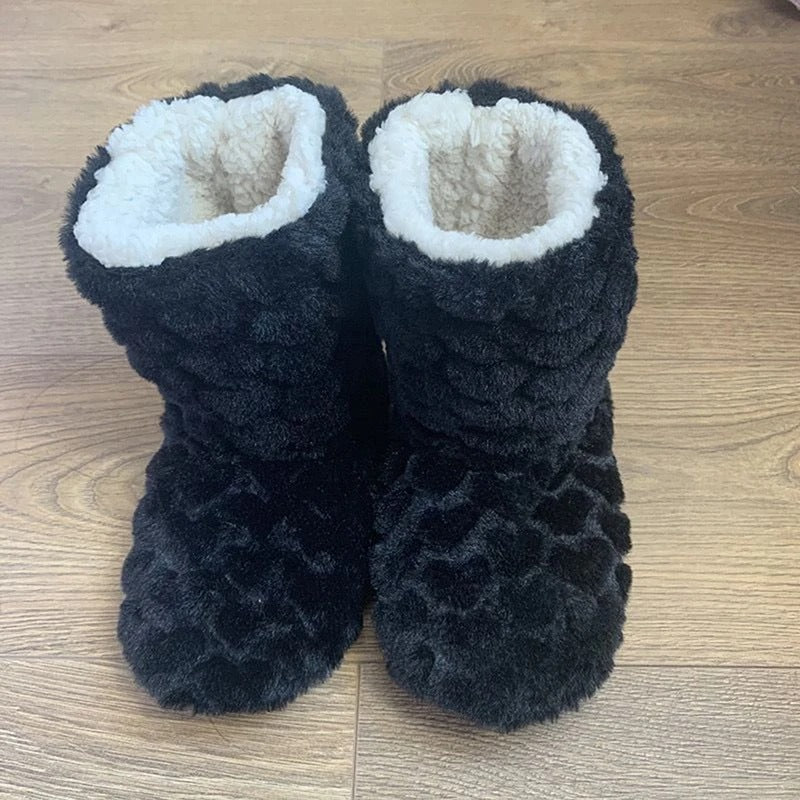 Echoarchiv | Memory Foam Hausschuhe Mit Fell Und Thermofunktion In Stiefelettengröße
