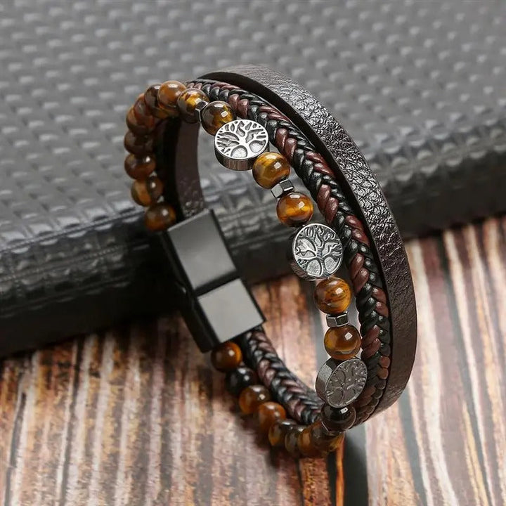 Echoarchiv | Lederarmband Im Antiken Stil mit Metallverschluss