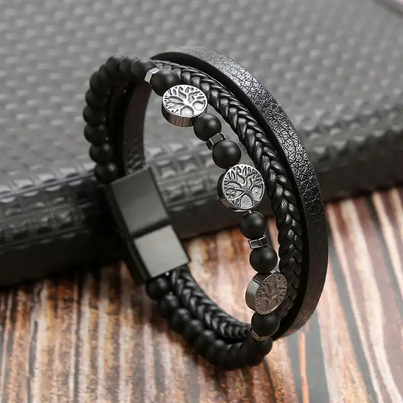 Echoarchiv | Lederarmband Im Antiken Stil mit Metallverschluss