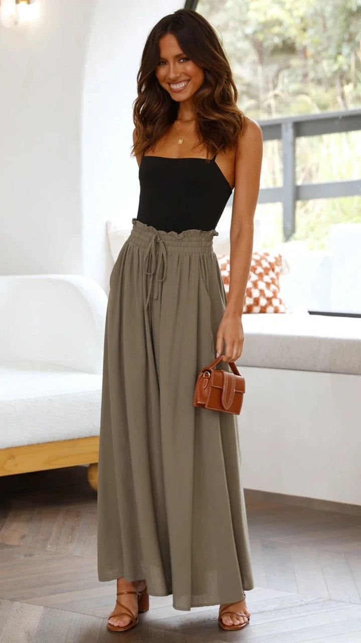 Echoarchiv | Flare Sommerhose Aus Leinen