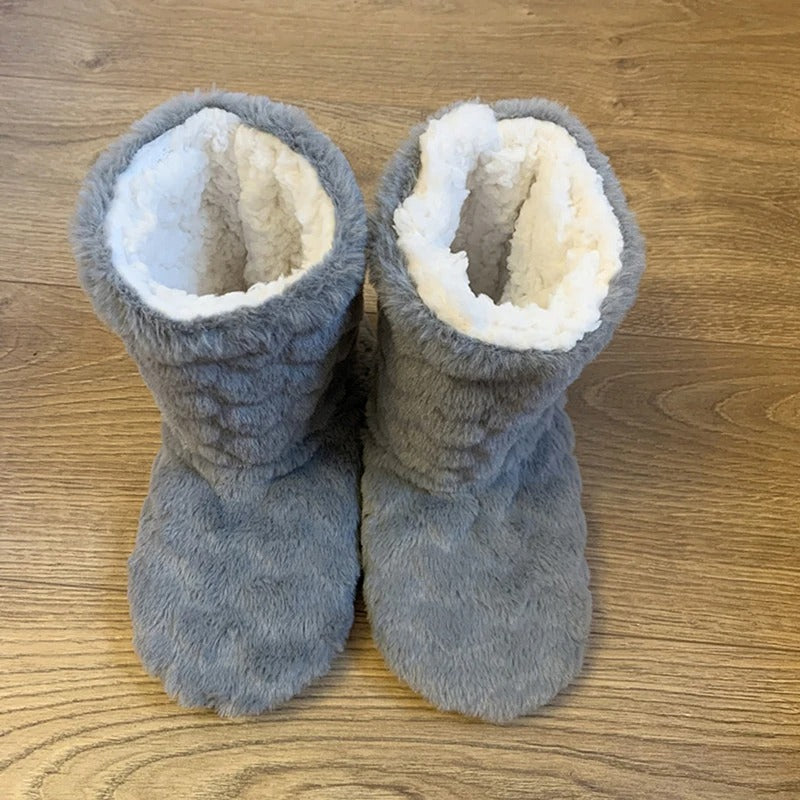 Echoarchiv | Memory Foam Hausschuhe Mit Fell Und Thermofunktion In Stiefelettengröße