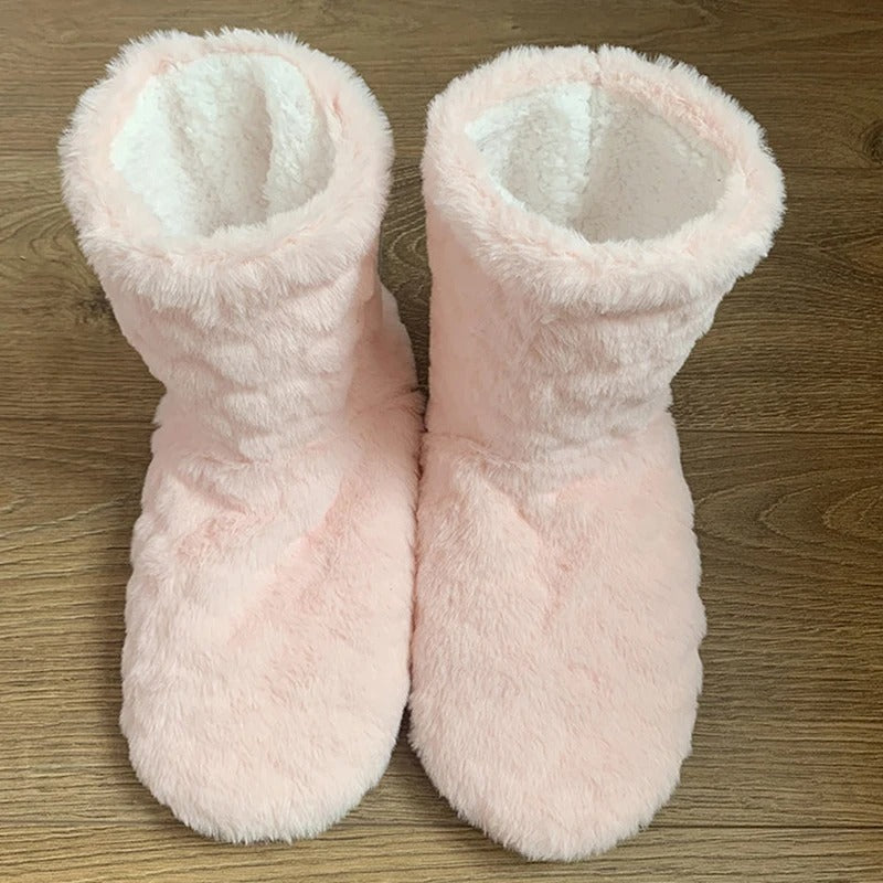 Echoarchiv | Memory Foam Hausschuhe Mit Fell Und Thermofunktion In Stiefelettengröße