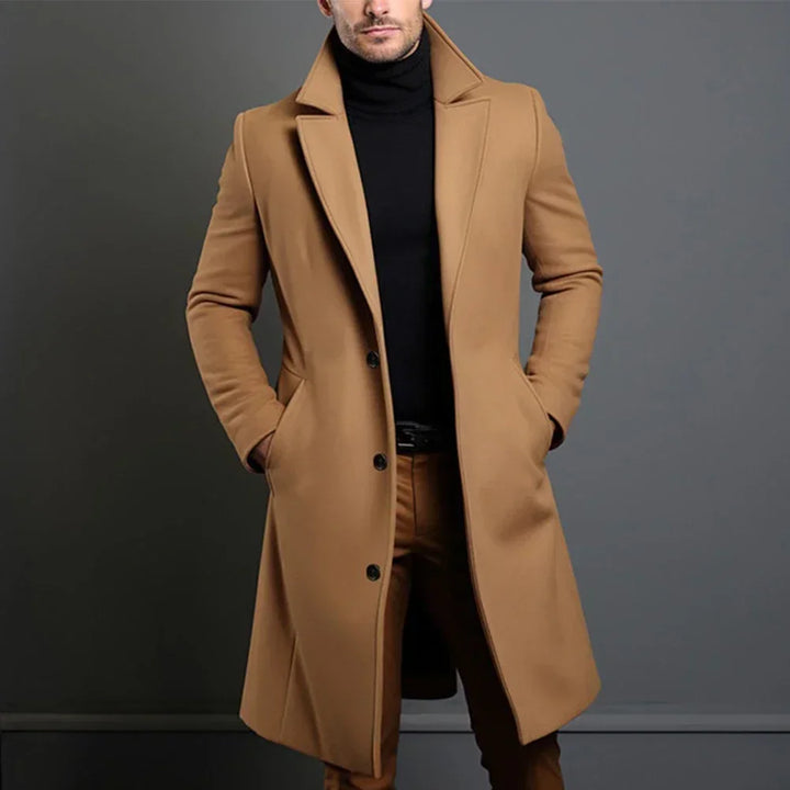 Echoarchiv | Herren Klassischer Maßanzug Mantel – Marineblau, Schwarz, Beige Optionen