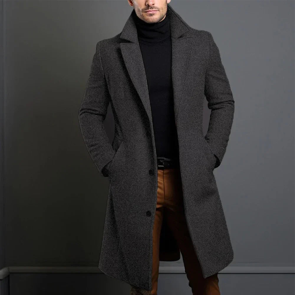 Echoarchiv | Herren Klassischer Maßanzug Mantel – Marineblau, Schwarz, Beige Optionen