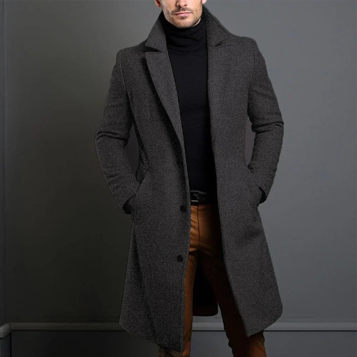 Echoarchiv | Herren Klassischer Maßanzug Mantel – Marineblau, Schwarz, Beige Optionen