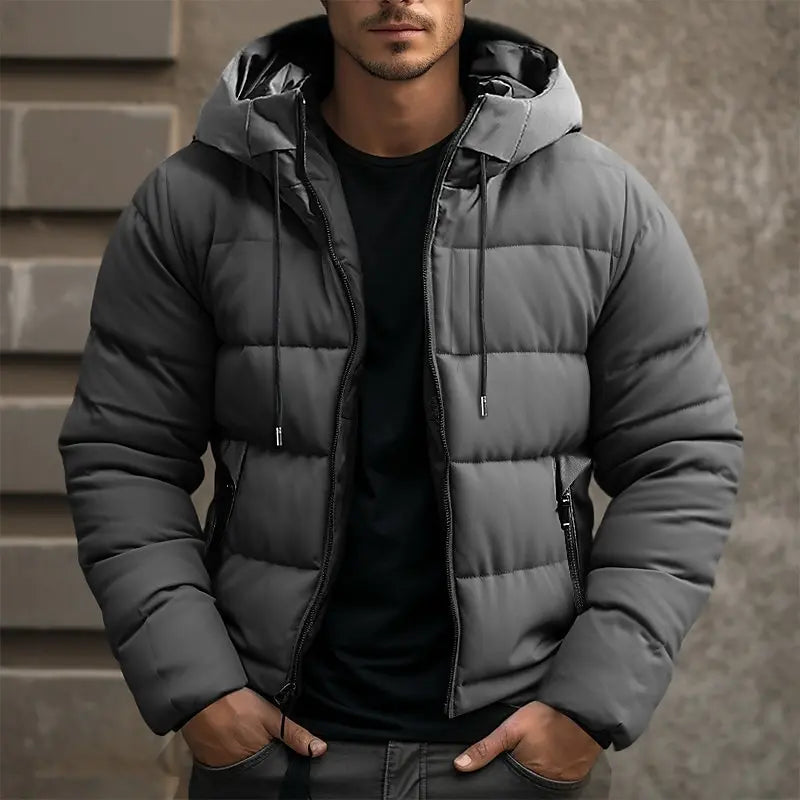 Echoarchiv | Herren Kapuzen Isolierter Pufferjacke für den Winter