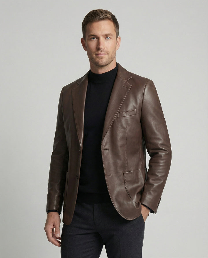 Echoarchiv | Herren Leder Blazer