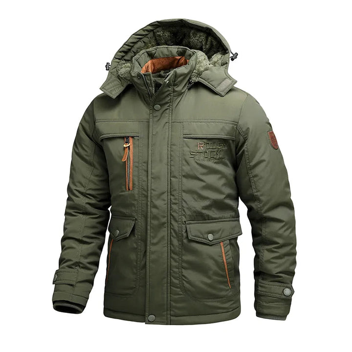 Echoarchiv | Herren wasserdichte Winterjacke mit Kapuze & thermischer Fütterung
